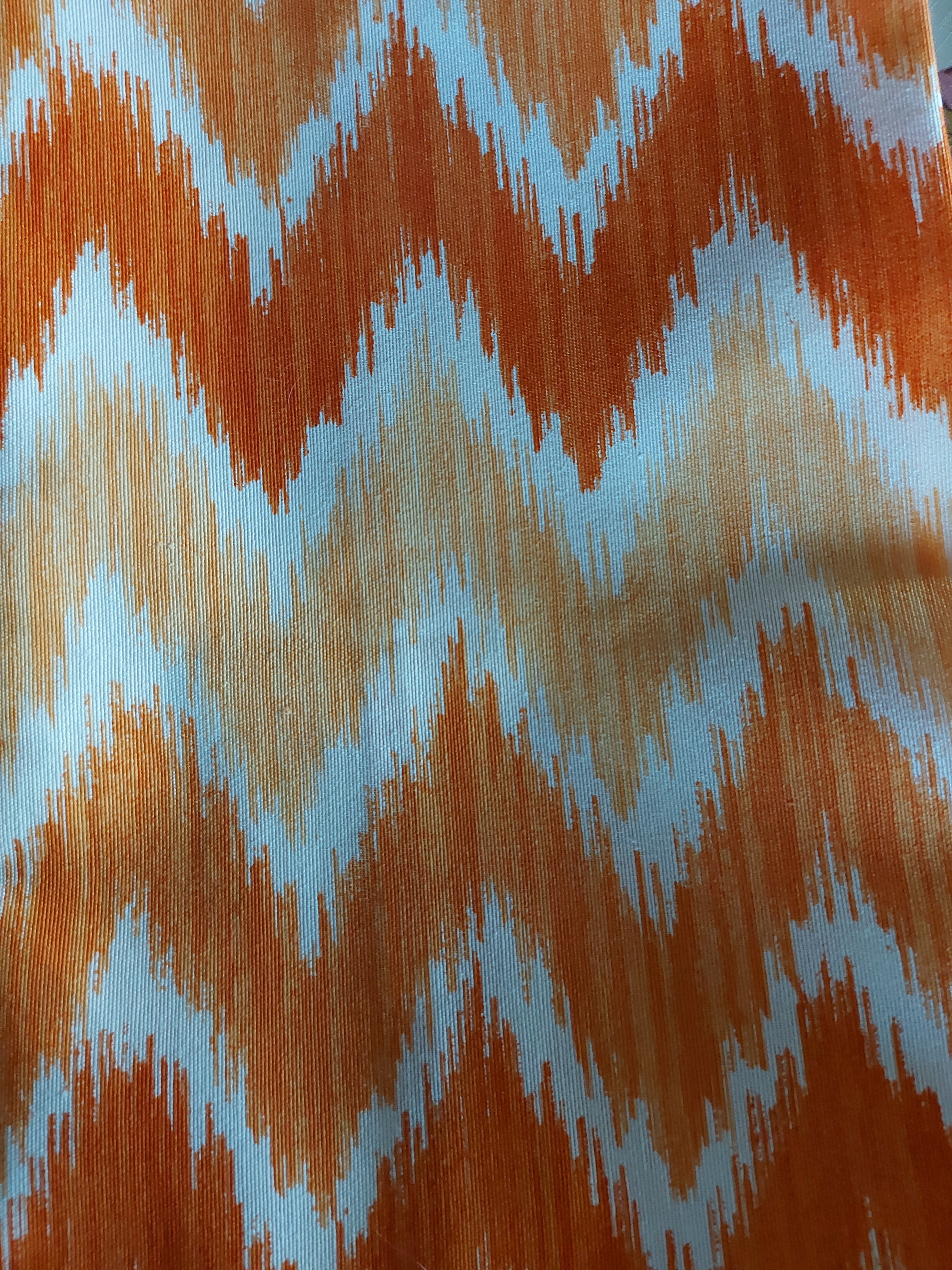 Kissenhülle IKAT Mallorquin orange, 45x45