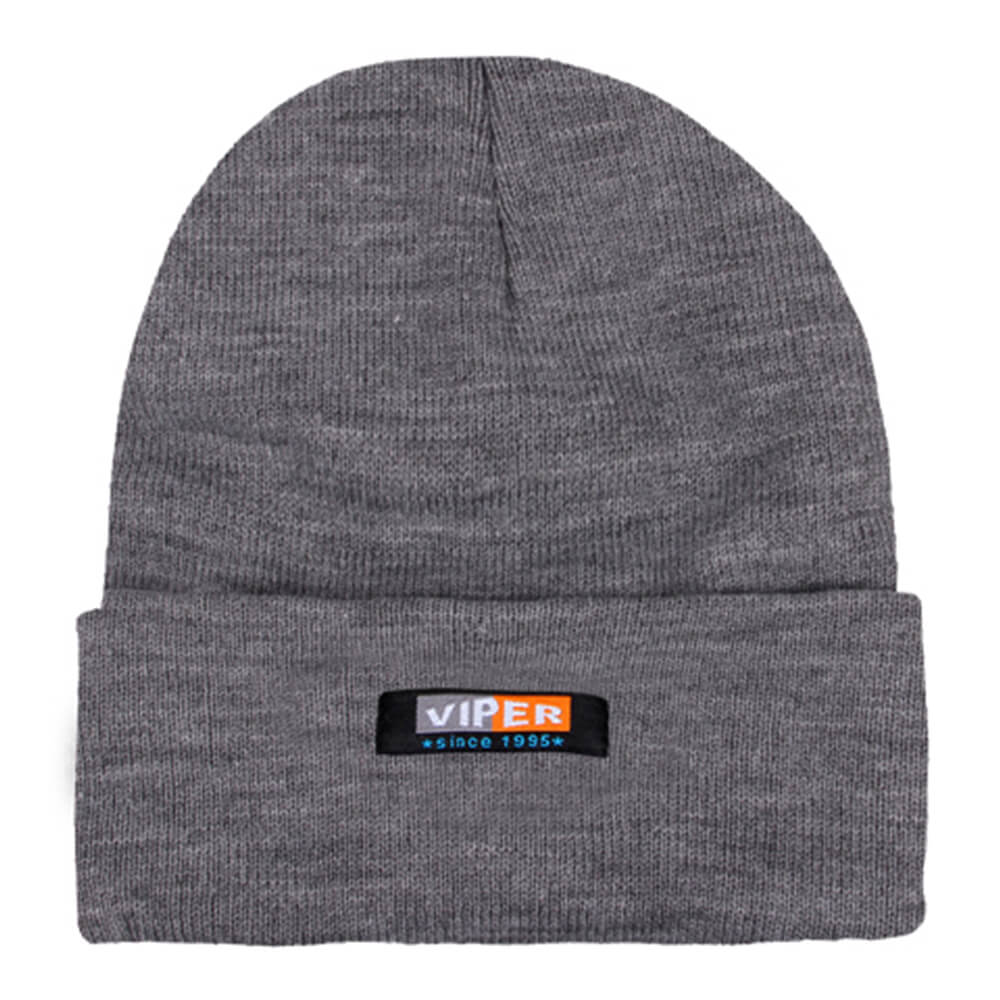Strickmütze Form: Long Beanie, Slouch Farbe: grau VIPER