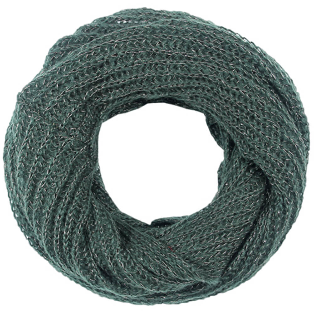  Damen Loop Schal Strickmuster grün