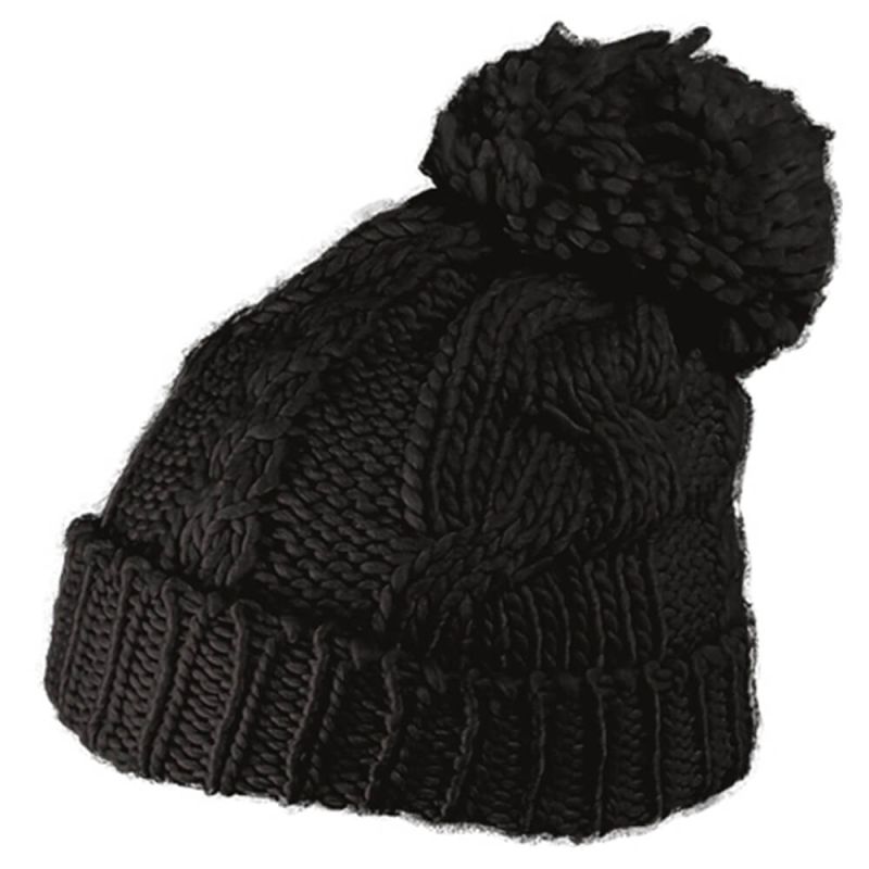 Strickmütze Form: Long Beanie, Slouch Farbe: schwarz