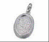DeCoRe Anhänger Oval mit Rand